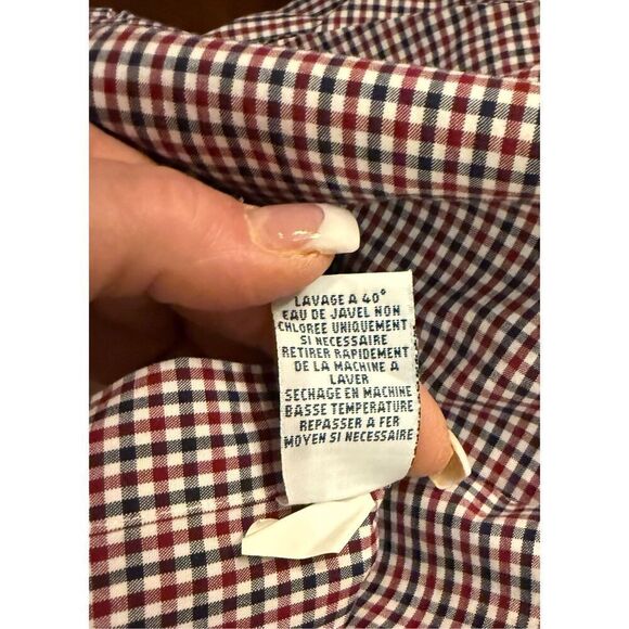 Ralph Lauren Men’s Classic Fit Button Down Shirt Sz. L Red/White/Blue Plaid - Picture 12 of 13